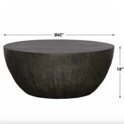 Lark Wooden Drum Round Coffee Table 42" -Famous Furniture Shop 6BB332A0 349A 4C98 998B C15AC5228D6E 1 201 a 25230.1696008597