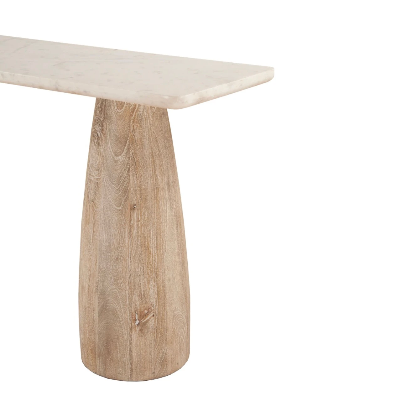 Oasis 60" White Marble Top Console Table 5 Oasis 60" White Marble Top Console Table - Image 3