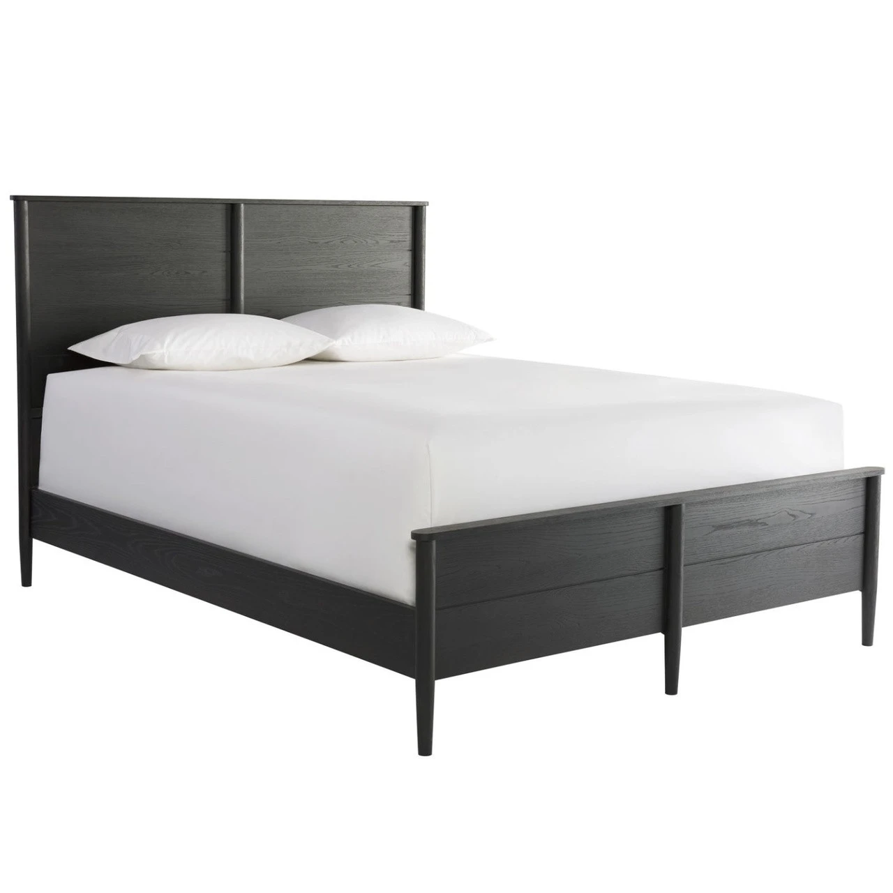 Langley Black Wooden Queen Size Panel Bed 3 Langley Black Wooden Queen Size Panel Bed