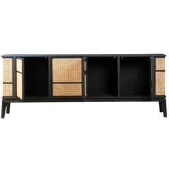 Kanton Mixed Hardwood And Rattan Sideboard 84" -Famous Furniture Shop 75232EAF 4E57 4ED6 91E8 1AFCEAB039DF 1 201 a 94864.1712935710