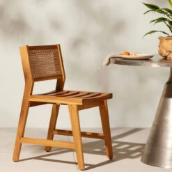 Merit Teak Wood & Woven Cane Outdoor Dining Chair -Famous Furniture Shop 7676997B 7208 488E 8A46 39CE0B9E88D9 1 201 a 86377.1688045919