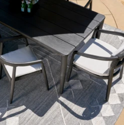 Aria Teak Outdoor Dining Table In Black 86" -Famous Furniture Shop 7802A949 57EC 4EA9 B951 850A3F5634A1 27758.1716298484