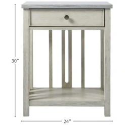 Escape Coastal Living Home Collection Bedside Table With Stone Top -Famous Furniture Shop 833351 DIM 1 31995.1688499540
