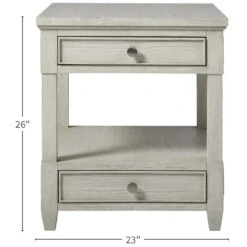 Escape Coastal Living Home Collection 2 Drawer End Table -Famous Furniture Shop 833807 DIM 18244.1689181206
