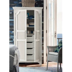Escape Narrow Utility Armoire Cabinet -Famous Furniture Shop 833 RS55 160 Open 1 93433.1686938912