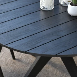 Alameda Outdoor Round Dining Table In Black 53" -Famous Furniture Shop 8C4AF6A7 C840 43C0 A12C 042FCA530375 35720.1716297204