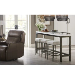Curated Essence Console Table With 3 Stools -Famous Furniture Shop 915X803 Dining 36319.1688672316