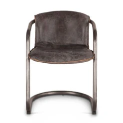 Industrial Loft Metal And Leather Dining Chair In Antique Ebony -Famous Furniture Shop 91ABD9BF 81CD 4B76 B695 54F19386D3F4 1 201 a 96255.1698774793