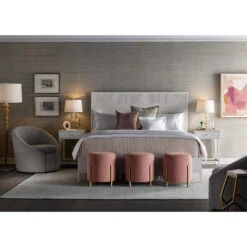 Malibu White Lacquer Panel Queen Bed -Famous Furniture Shop 956250B 2 78247.1598400708