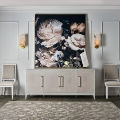 Desert Rose White Lacquer 4 Door Sideboard 78" 7 Desert Rose White Lacquer 4 Door Sideboard 78" -Famous Furniture Shop 956679 1 03779.1598402422