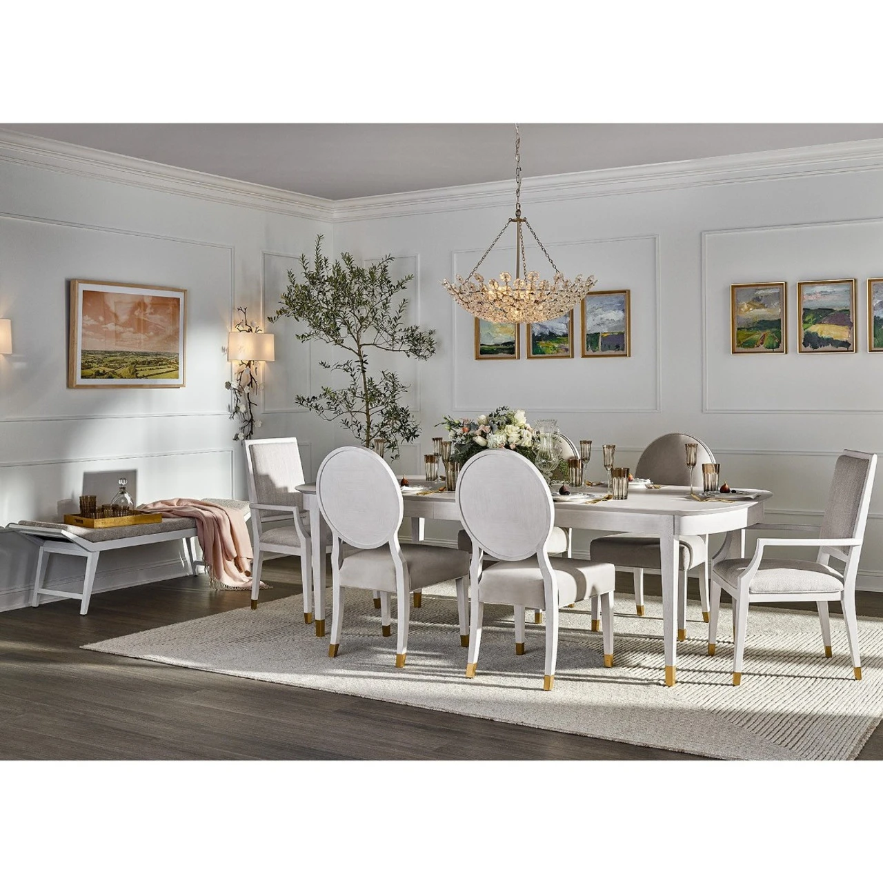 Marion Oval Extension Dining Table 114" 6 Marion Oval Extension Dining Table 114" - Image 4