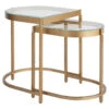 Editorial Gold Leg Glass Top Nesting End Tables -Famous Furniture Shop 956C802 4 10157.1598375851