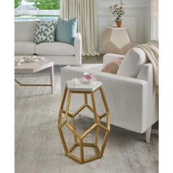 Opaline Gold+ Mother Of Pearl Martini Table -Famous Furniture Shop 956C820 1 47609.1598384727