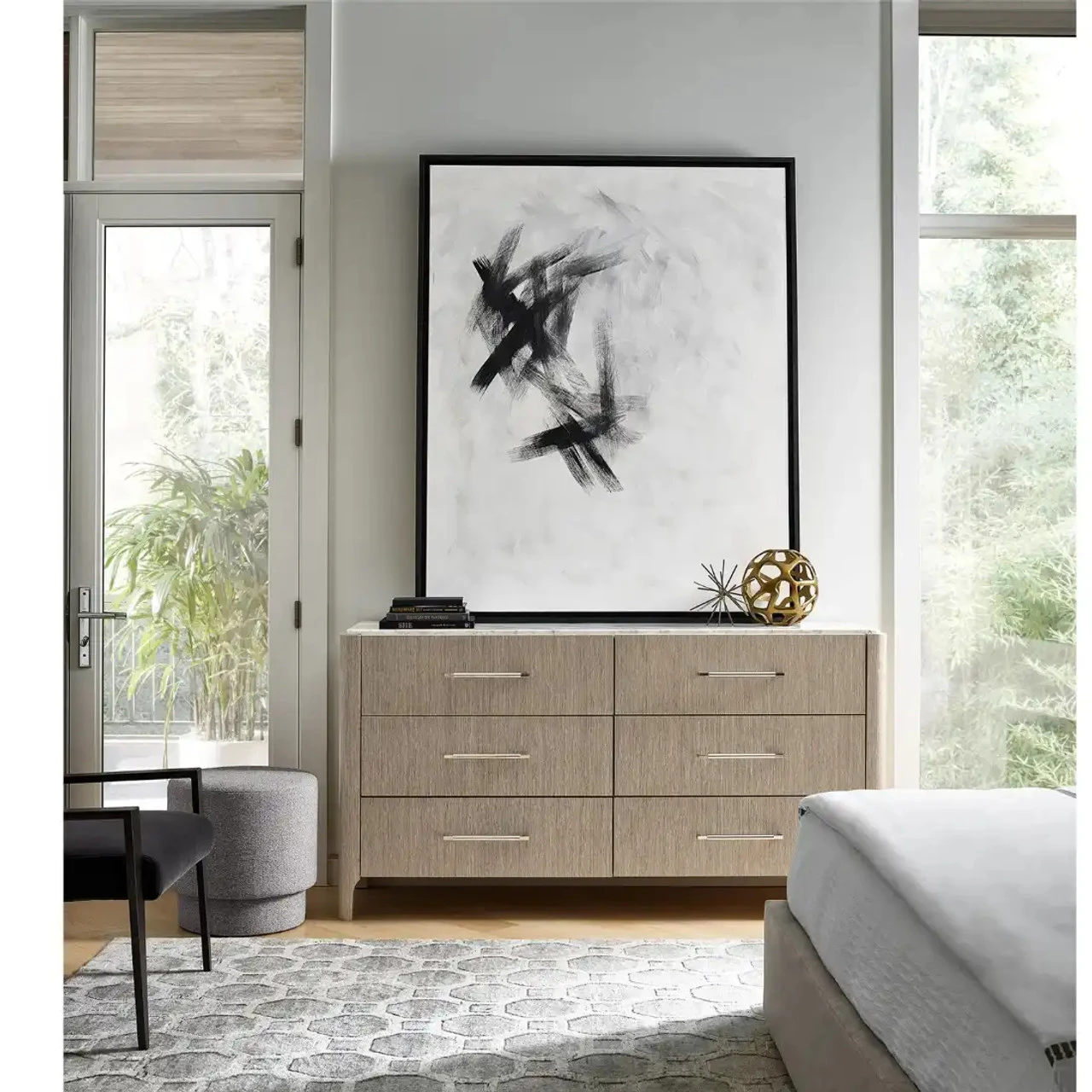 Modern Soren Pumice 6 Drawer Dresser 4 Modern Soren Pumice 6 Drawer Dresser - Image 2