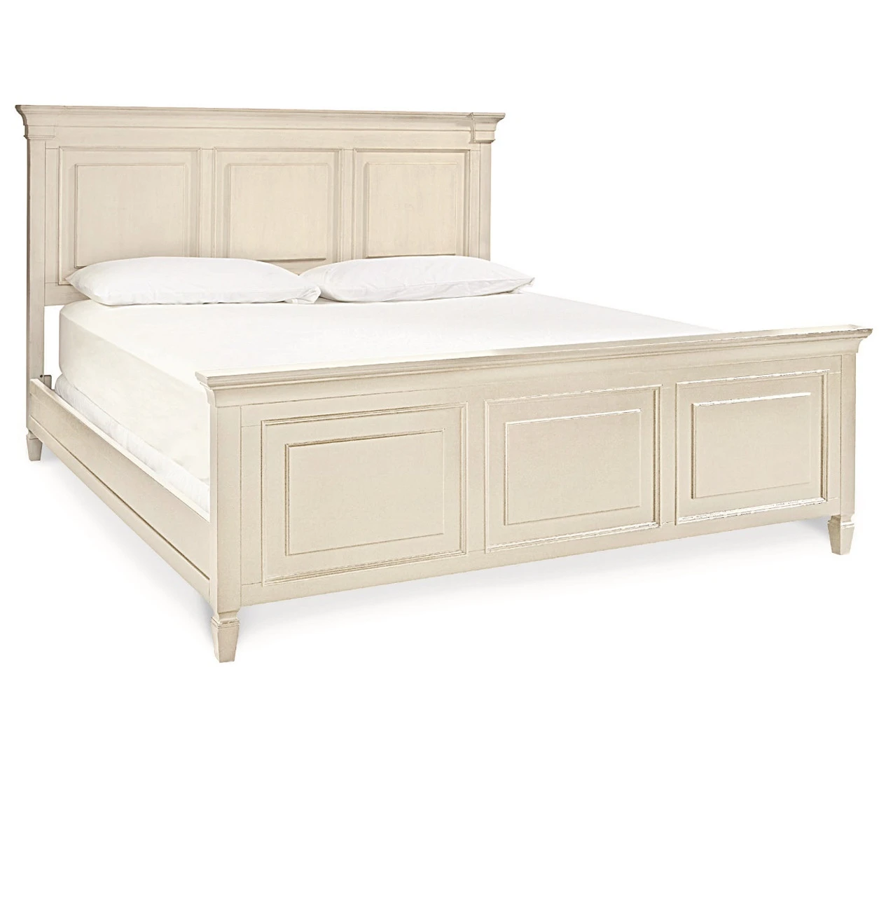 Country-Chic White Queen Size Bed Frame 5 Country-Chic White Queen Size Bed Frame - Image 3