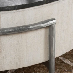 Honor 42" Round White Wash And Grey Coffee Table -Famous Furniture Shop 9C5D284B 8C7E 49A5 8C37 428DEBFFA558 35055.1713967653