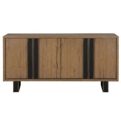 Danica 72" Cracked Oak And Iron Sideboard