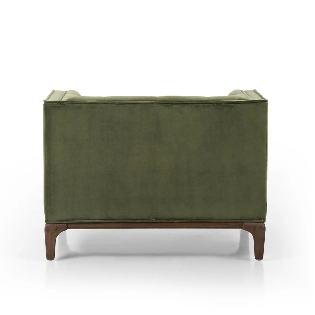 Dylan Mid-Century Modern Green Velvet Tufted Club Chair 6 Dylan Mid-Century Modern Green Velvet Tufted Club Chair - Image 4