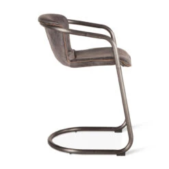 Industrial Loft Metal And Leather Counter Stool In Antique Ebony -Famous Furniture Shop A90A7F70 0242 428F 9477 61F9529DD10A 1 201 a 36130.1698672731