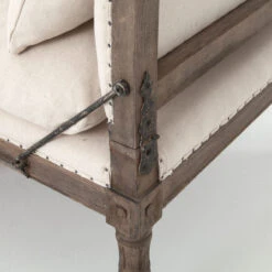 Allison French Oak Upholstered Chaise Bed End Bench -Famous Furniture Shop Allison French Oak Upholstered Chaise Bed End Bench1 41319 06839.1710768146