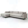 Grammercy Linen Modern 2 Piece Sectional Sofa 2 Grammercy Linen Modern 2 Piece Sectional Sofa -Famous Furniture Shop Atelier Grammercy 2 Pc Sectional Left Arm Chaise 78685.1427754358