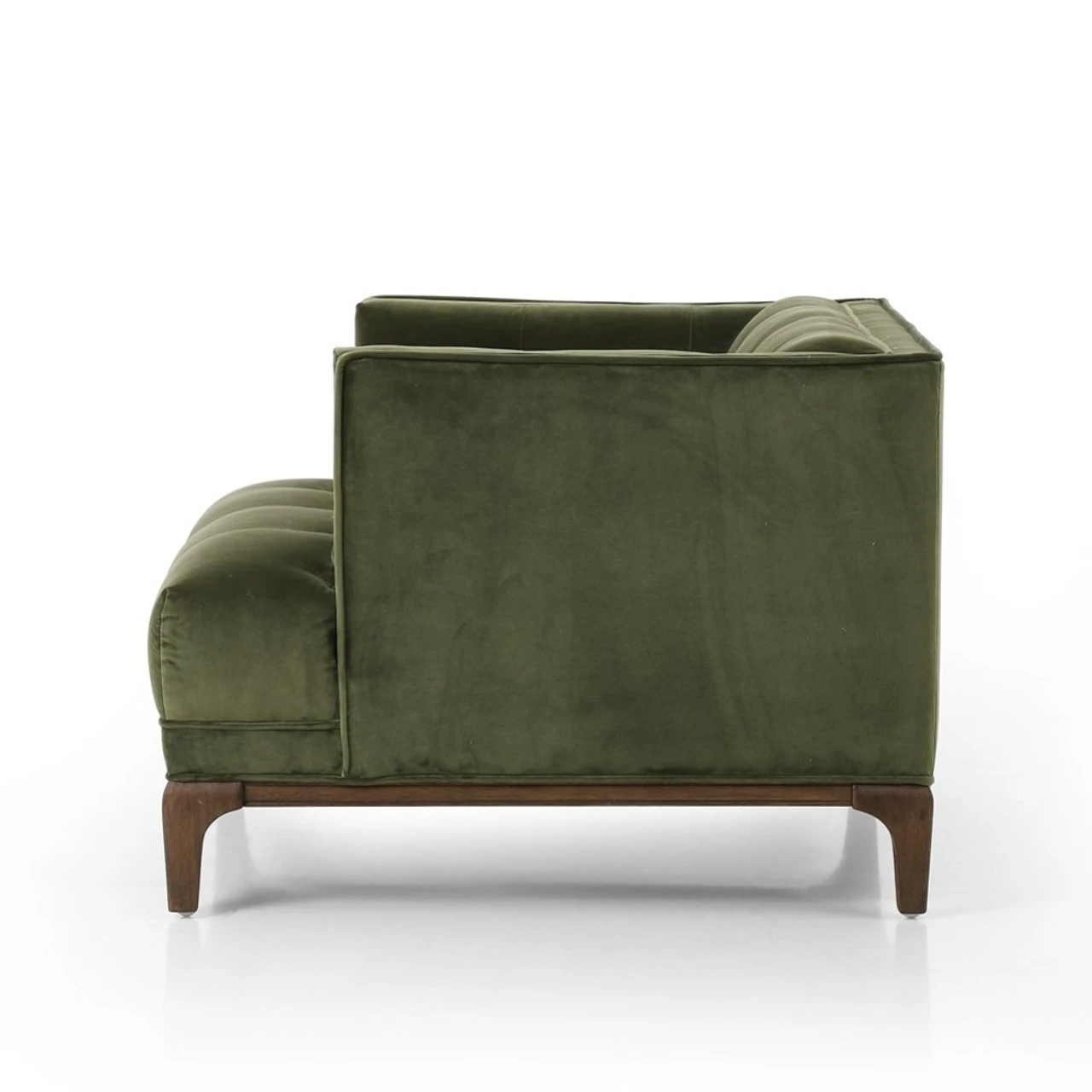 Dylan Mid-Century Modern Green Velvet Tufted Club Chair 4 Dylan Mid-Century Modern Green Velvet Tufted Club Chair - Image 2