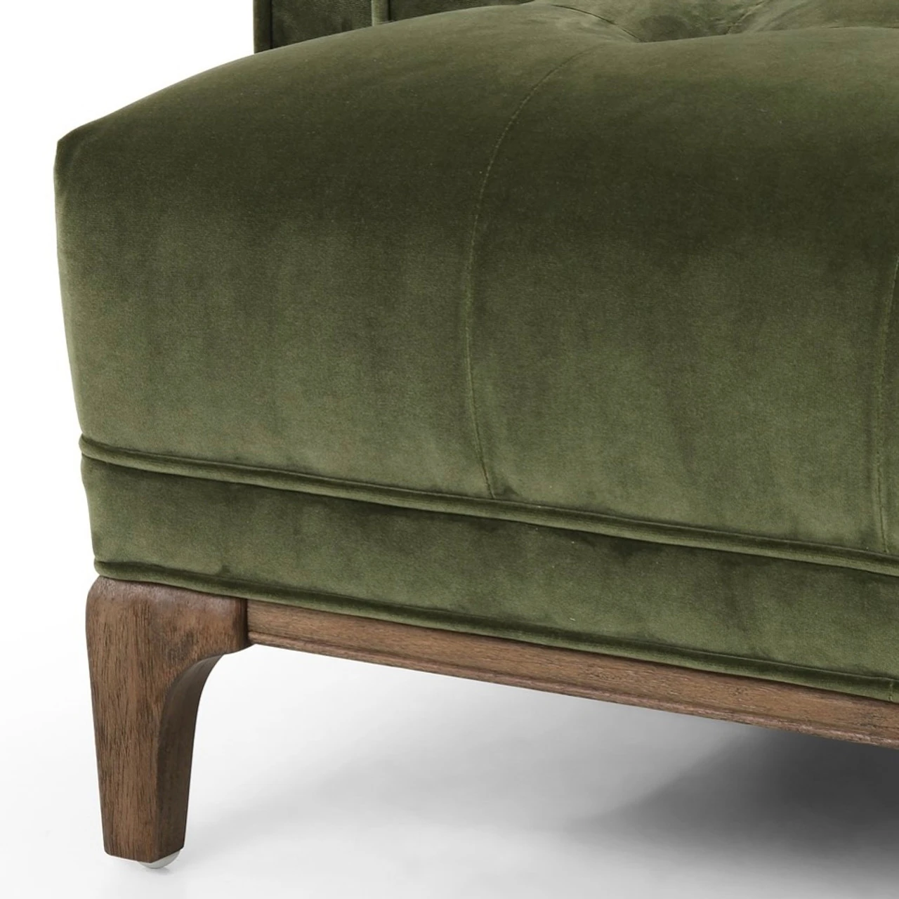 Dylan Mid-Century Modern Green Velvet Tufted Club Chair 8 Dylan Mid-Century Modern Green Velvet Tufted Club Chair - Image 6