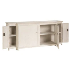 Bevin Distressed Gray 4 Door Media Cabinet -Famous Furniture Shop Bevin Distressed Gray 4 Door Media Cabinet2 72170.1435694489
