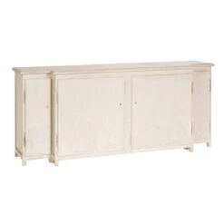 Bevin Distressed Gray 4 Door Media Cabinet