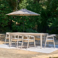 Aria Teak Outdoor Dining Table In Gray 86" -Famous Furniture Shop C3B5C895 A5C9 481F 85D0 F0052AC9B91D 75229.1716298734