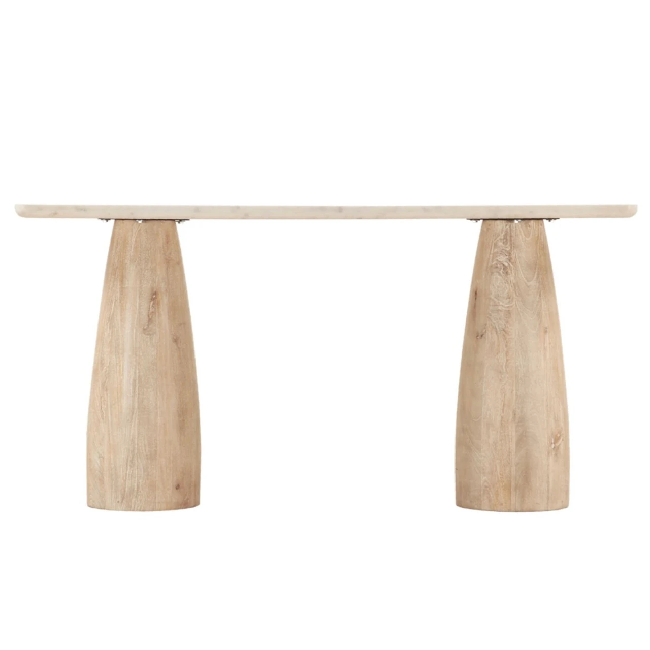 Oasis 60" White Marble Top Console Table 6 Oasis 60" White Marble Top Console Table - Image 4
