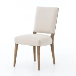 Kurt Linen Upholstered Oak Dining Chair -Famous Furniture Shop CABT 35A PRM 1 94191 41796.1520307025