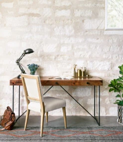 Kurt Linen Upholstered Oak Dining Chair -Famous Furniture Shop CABT 35A ROM 1 60956.1487290952