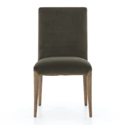 Nate Modern Velvet Loden Dining Chair -Famous Furniture Shop CABT 4420 248 4 07292.1614554729
