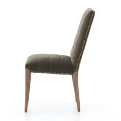 Nate Modern Velvet Loden Dining Chair -Famous Furniture Shop CABT 4420 248 5 85763.1614554730