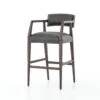 Tyler Mid-Century Modern Black Leather Bar Stool -Famous Furniture Shop CABT 74 PRM 1 98284.1487292134