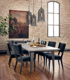 Jax Oak Wood Upholstered Dining Chair -Famous Furniture Shop CABT 92 ROM 1 67519 58101.1520307031