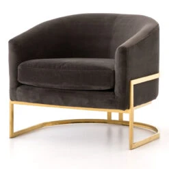Corbin Brass Frame Chair