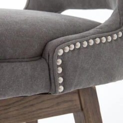 Task Dark Gray Nailhead Wing Swivel Bar Stool -Famous Furniture Shop CASH 39GP 25 DET 3 77108.1500572415