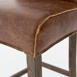Urban-Rustic Chestnut Leather Counter Stool -Famous Furniture Shop CASH 63J 69 DET 4 69968.1487817446