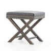 French Modern X-Base Leather Stool Ottoman -Famous Furniture Shop CASH 67JK 68 PRM 1 53768.1487864779