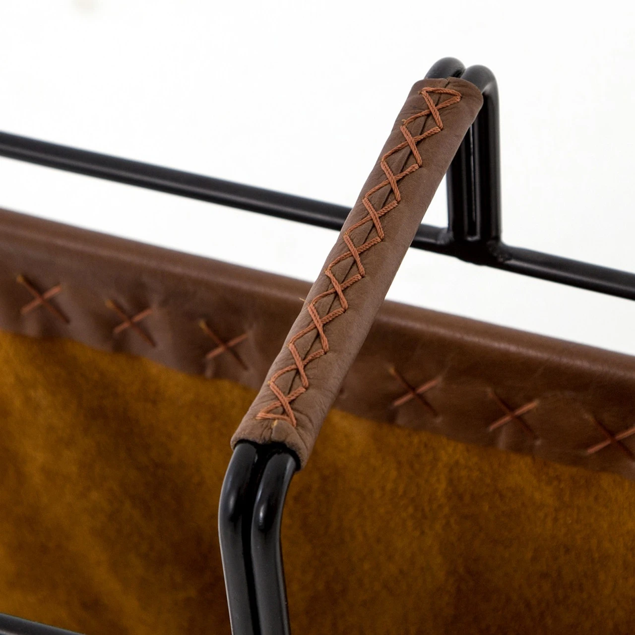 Aesop Brown Leather Magazine Rack 4 Aesop Brown Leather Magazine Rack - Image 2