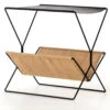 Monarch Black Leather + Hemp Magazine Rack -Famous Furniture Shop CBSH 014 033 PRM 1 67866.1504233944