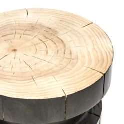Inez Natural Black Pine End Table -Famous Furniture Shop CBSH 022 8 29846.1617910842