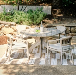 Alameda Outdoor Round Dining Table In Gray 53" -Famous Furniture Shop CE3C1E02 79C2 402B 83CB ED63C79504D0 63196.1716297682