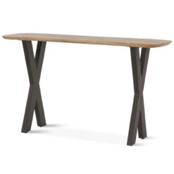 Rapallo Mango Wood And Iron Console Table Natural 52" -Famous Furniture Shop CFCD7630 4619 4B7D 83CE 1BD335AFABF2 1 201 a 13370.1715965664