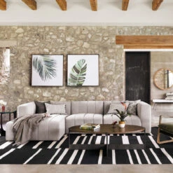 Langham Channel Tufted 4 Piece Modular Sectional 123" -Famous Furniture Shop CGRY 001 320 ARL ROM 1 02365.1536787250