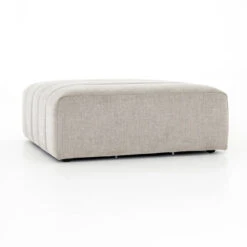 Langham Channel Tufted Square Ottoman -Famous Furniture Shop CGRY 001 320 OTM DET 1 65852.1528918122