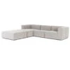 Langham Channel Tufted 4 Piece Modular Sectional 123" -Famous Furniture Shop CGRY 001 320 S1 PRM 1 08749.1529681517