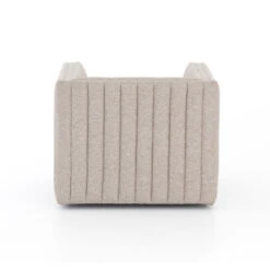 Augustine Grey Channel Tufted Swivel Chair -Famous Furniture Shop CGRY 010 092 BCK 1 65068.1529695327